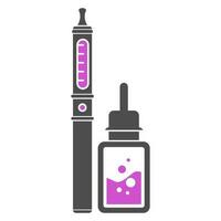 Electric cigarette logo icon design vector