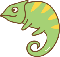 Chameleon Cute Animal Cartoon Hand Drawn Wild Collection png