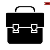 handbag work glyph icon vector