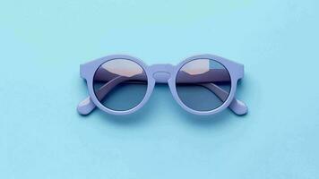 In fashion blue shades on progressed unimportant pastel establishment, front see. No one. Video animation