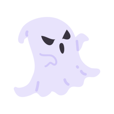 Halloween scary ghost PNG on a transparent background. Halloween white  ghost party element PNG image. Ghost design with a scary face. Ghost with  abstract shapes. 11016936 PNG