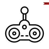 knob game car automatic line icon vector