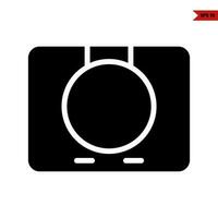 camera  glyph icon vector