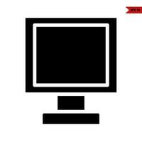 board on display glyph icon vector