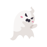 Halloween white ghost on a transparent background. Ghost with abstract  shapes. Halloween white ghost party element PNG. Scary ghost image with a scary  face. 11016941 PNG