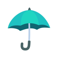 Colorful umbrella icon for rain protection open sun umbrella simple style png