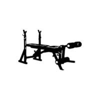 Bench Press Machine Vector. vector