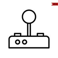 knob game car automatic line icon vector