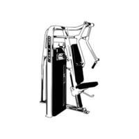 CHEST PRESS MACHINE Vector