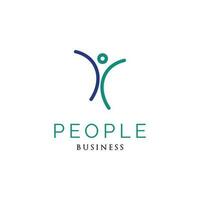 People Icon Logo Design Template vector