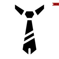 tie in shirt glyph icon vector