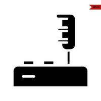 remote game car robot automatic glyph icon vector