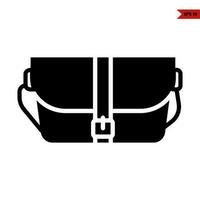 slingbag glyph icon vector