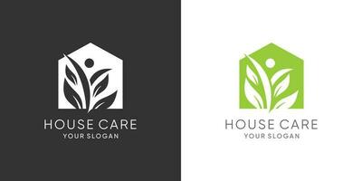 House care logo with modern abstract concept vector