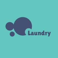 Laundry logo template. A clean, modern, and high-quality design logo vector design. Editable and customize template logo