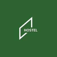 Hostel logo template. A clean, modern, and high-quality design logo vector design. Editable and customize template logo