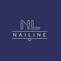 Nail Studio Shop logo template. A clean, modern, and high-quality design logo vector design. Editable and customize template logo