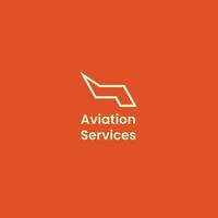 Aviation Airlines logo template. A clean, modern, and high-quality design logo vector design. Editable and customize template logo