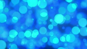 abstract blauw helder bokeh ruimte achtergrond magie concept licht effect video