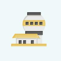 Icon Mauna Kea Observatories. related to Hawaii symbol. flat style. simple design editable. vector