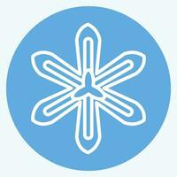 Icon Saffron. related to Flowers symbol. blue eyes style. simple design editable. simple illustration vector