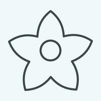 Icon Bollon. related to Flowers symbol. line style. simple design editable. simple illustration vector