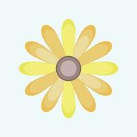 Icon Dahlia. related to Flowers symbol. flat style. simple design editable. simple illustration vector