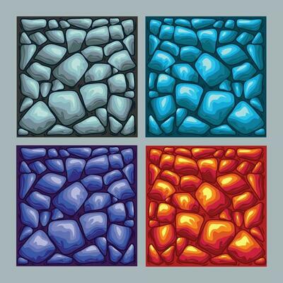 Cartoon stone texture, stone vector illustration, background wall or floor, material textured. Graphic design template, Vector eps 10