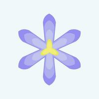 Icon Saffron. related to Flowers symbol. flat style. simple design editable. simple illustration vector