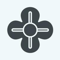 Icon Poppy. related to Flowers symbol. glyph style. simple design editable. simple illustration vector
