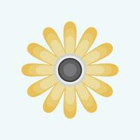Icon Gloden Marguerite. related to Flowers symbol. flat style. simple design editable. simple illustration vector