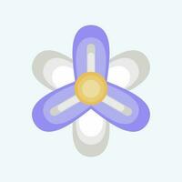 Icon Hyacinth. related to Flowers symbol. flat style. simple design editable. simple illustration vector