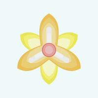 Icon Gladiolus. related to Flowers symbol. flat style. simple design editable. simple illustration vector