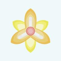 Icon Gladiolus. related to Flowers symbol. flat style. simple design editable. simple illustration vector