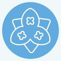 Icon Bougainvillea. related to Flowers symbol. blue eyes style. simple design editable. simple illustration vector