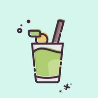 Icon Beverage. related to Hawaii symbol. MBE style. simple design editable. vector