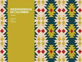 Independencia de Colombia flag event pride vector travel yellow holiday element freedom national art