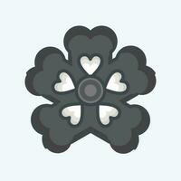 Icon Primrose. related to Flowers symbol. doodle style. simple design editable. simple illustration vector