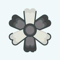 Icon Marigold. related to Flowers symbol. doodle style. simple design editable. simple illustration vector