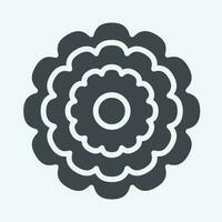 Icon Calendula. related to Flowers symbol. glyph style. simple design editable. simple illustration vector