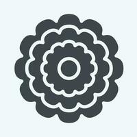 Icon Calendula. related to Flowers symbol. glyph style. simple design editable. simple illustration vector