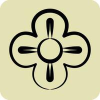Icon Poppy. related to Flowers symbol. hand drawn style. simple design editable. simple illustration vector