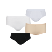 Set of underwear without pattern with cut out isolated on transparent background png