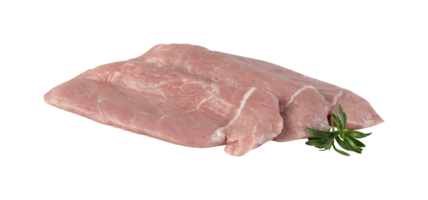 frisch Schweinefleisch, Schnitt in Stücke, Steak bereit zu Sein gegrillt mit Schnitt aus isoliert auf transparent Hintergrund png