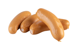 Frais Orange saucisse avec Couper en dehors isolé sur transparent Contexte png