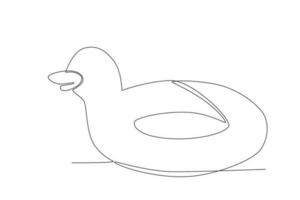 Duck float for swimming vector