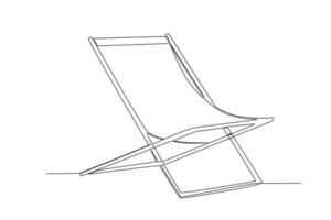 Beach chairs for relaxing vector