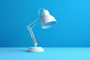 White desk lamp. Generate Ai photo