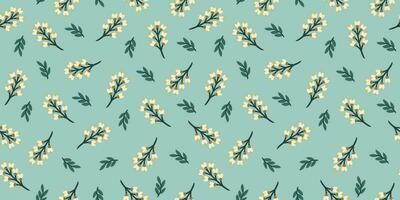 Folk floral seamless pattern. Modern abstract design for paper, cover, fabric, pacing and other users vector