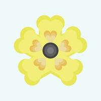 Icon Primrose. related to Flowers symbol. flat style. simple design editable. simple illustration vector